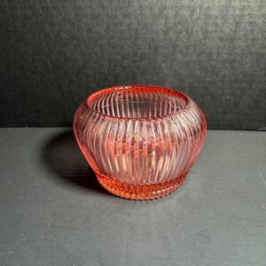 Pink Vintage Retired Fenton Glass Votive Bowl [Item 832]